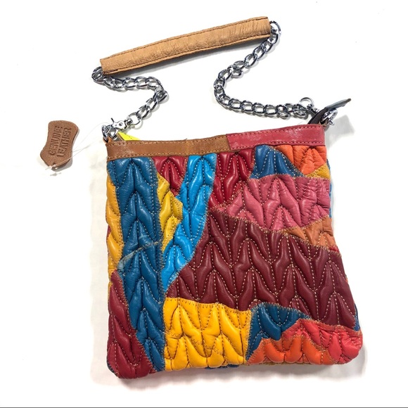 Handbags - Purse Multicolor Purse Genuine Leather Purse